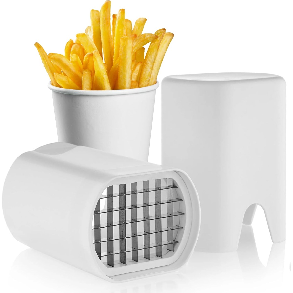 Kitchen Gadgets Luxury - White French Fry Cutter Tool Food