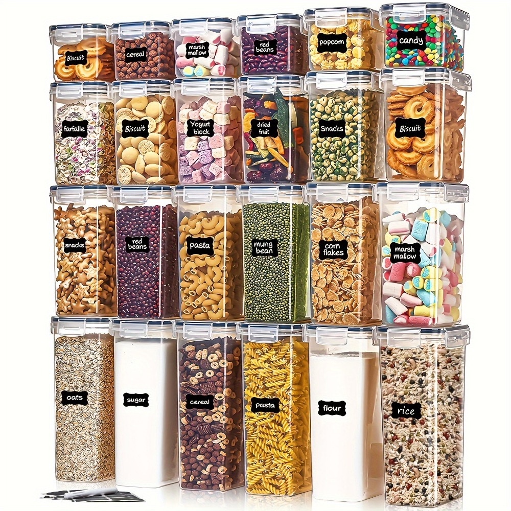 Quirky Kitchen Gadgets - 24Pcs Food Storage Containers 12 Boxes