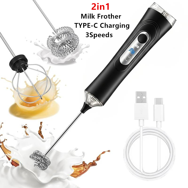 Quirky Kitchen Gadgets - Electric Milk Frother Foamer + Egg