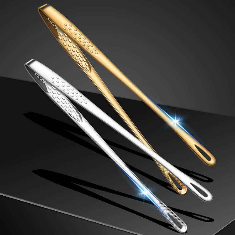 Kitchen Gadgets Gift - 304 Stainless Steel Barbecue Tongs Korean
