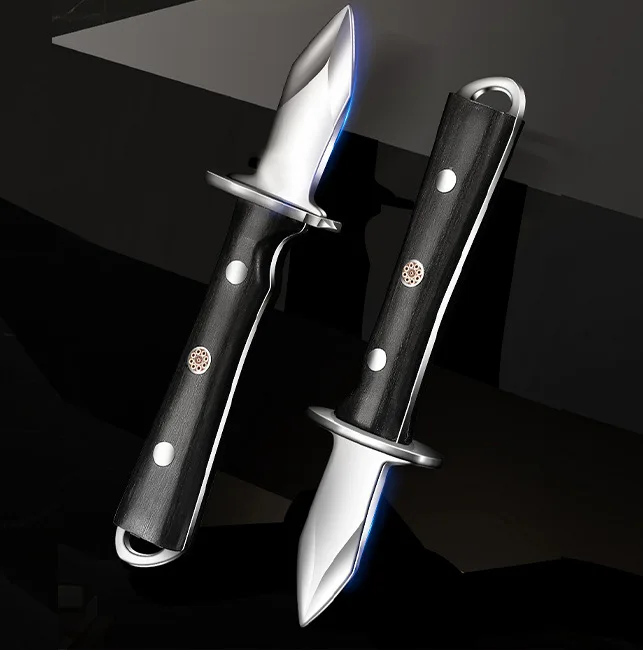 Kitchen Gadgets Luxury - Black Color Wood Stainless Steel Oyster