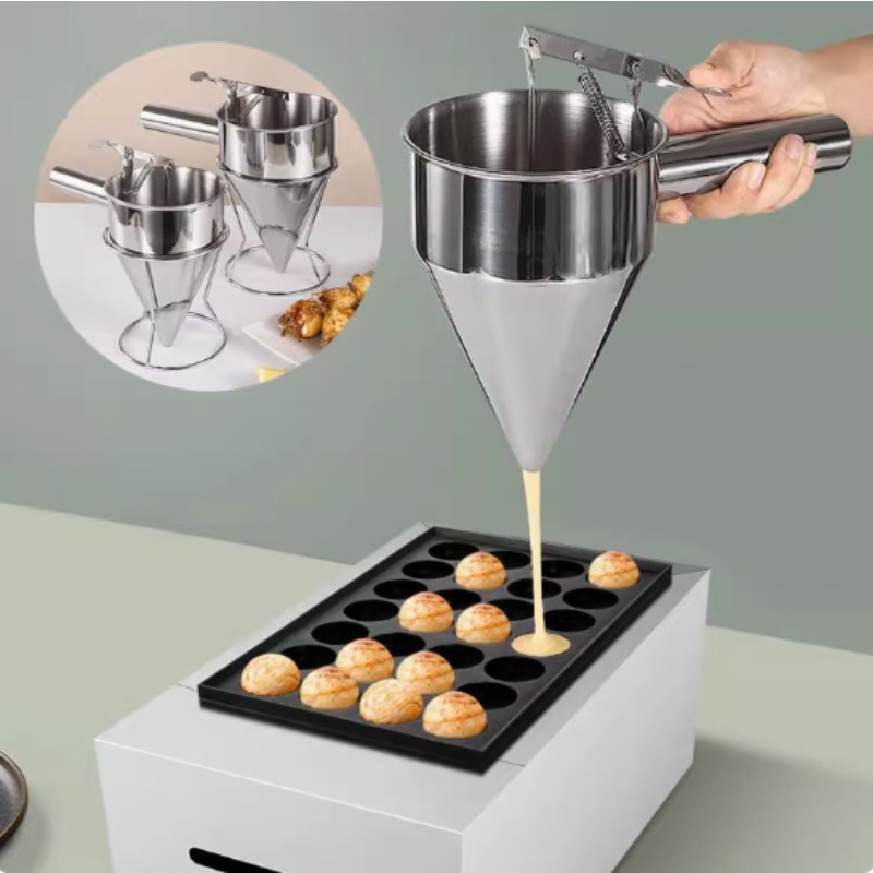 Kitchen Gadgets Products - 600/1200ML Stainless Steel Liquid Funnel Dispenser,