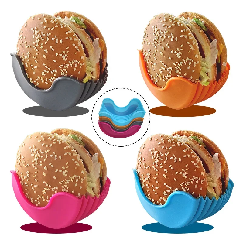 Kitchen Gadgets Dropshipping - Kitchen Accessories Silicone Hamburger Holder Non-contact