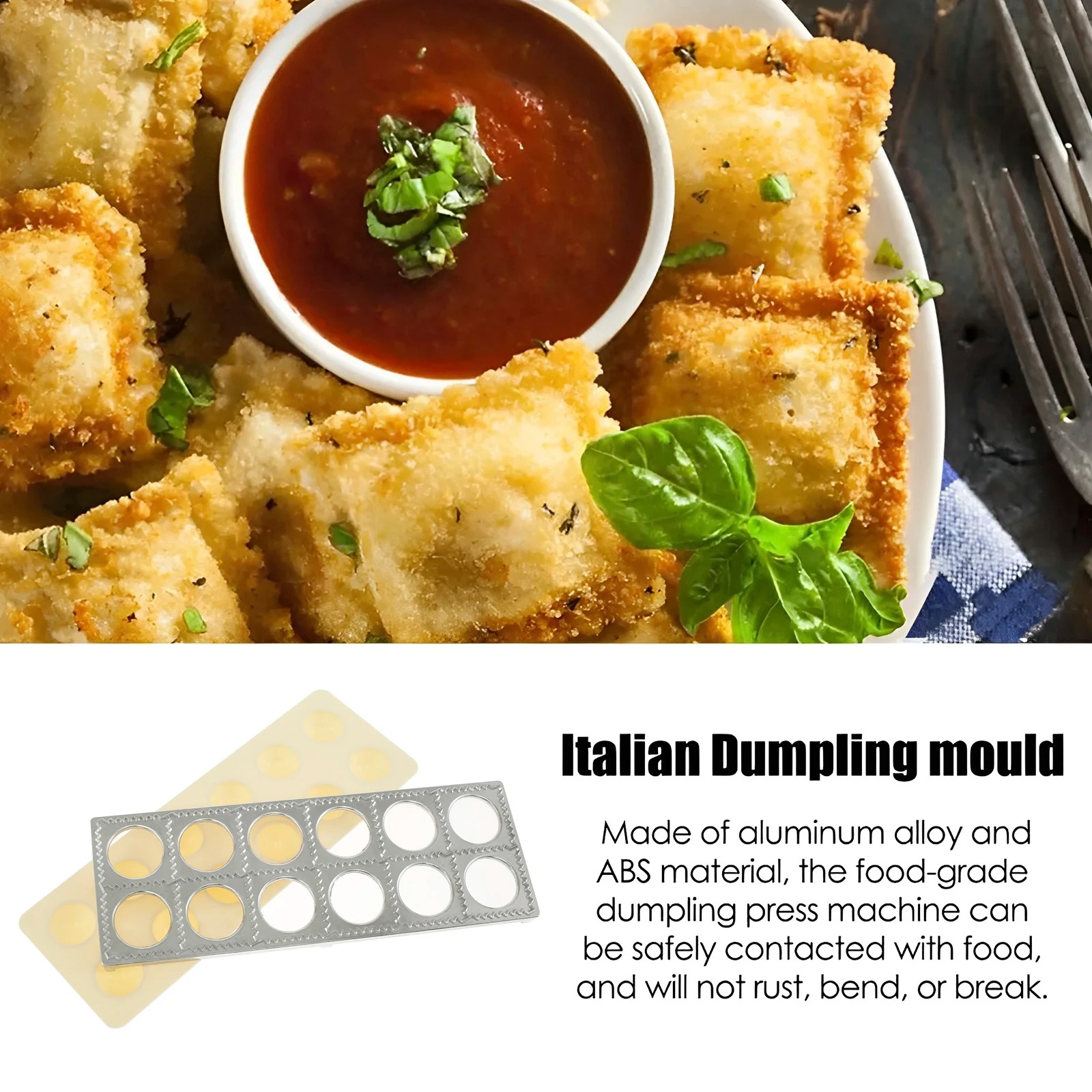 Dumpling Mold 12 Holes Ravioli - Kitchen Gadgets Products 评论和价格