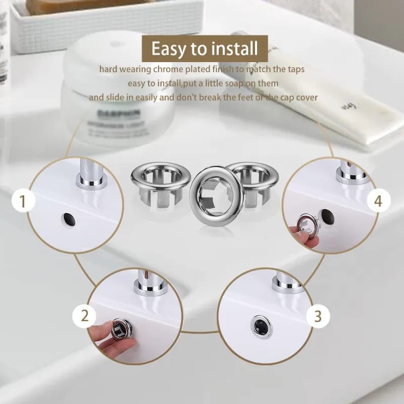 4Pcs Kitchen Bathroom Basin Ci - Kitchen Gadgets Gift 评论和价格