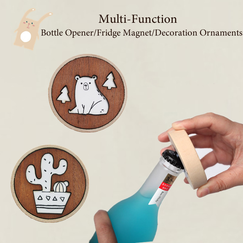 Creative Cartoon Wood Beer Bot - Kitchen Gadgets Dropshipping 评论和价格