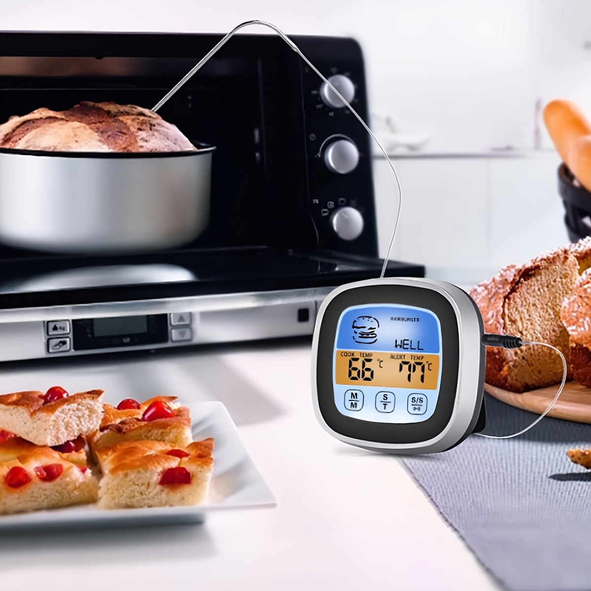 Digital Meat Thermometer BBQ T - Instant Read Thermometer 评论和价格