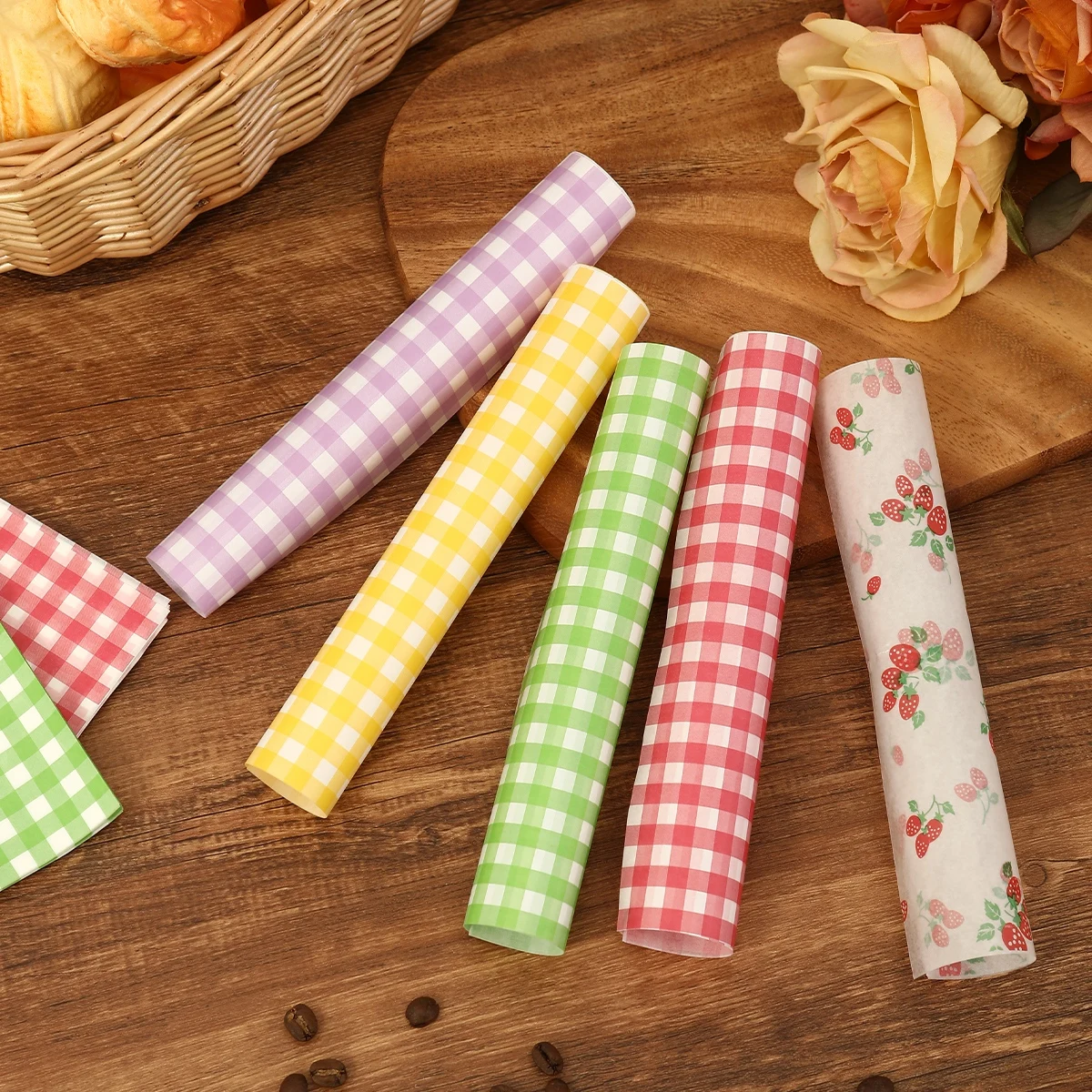 50Pcs Oilproof Wrapping Paper  - Kitchen Gadgets Gift 评论和价格