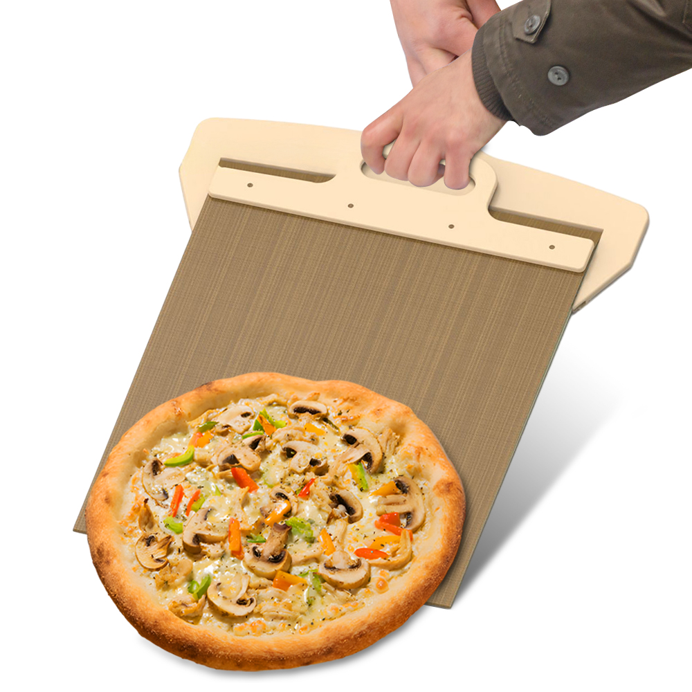 Sliding Pizza Peel - 12 inch P - Pizza Stone Baking 评论和价格