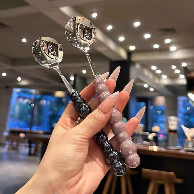 Pearl Handle Spoon Stainless S - Quirky Kitchen Gadgets 评论和价格
