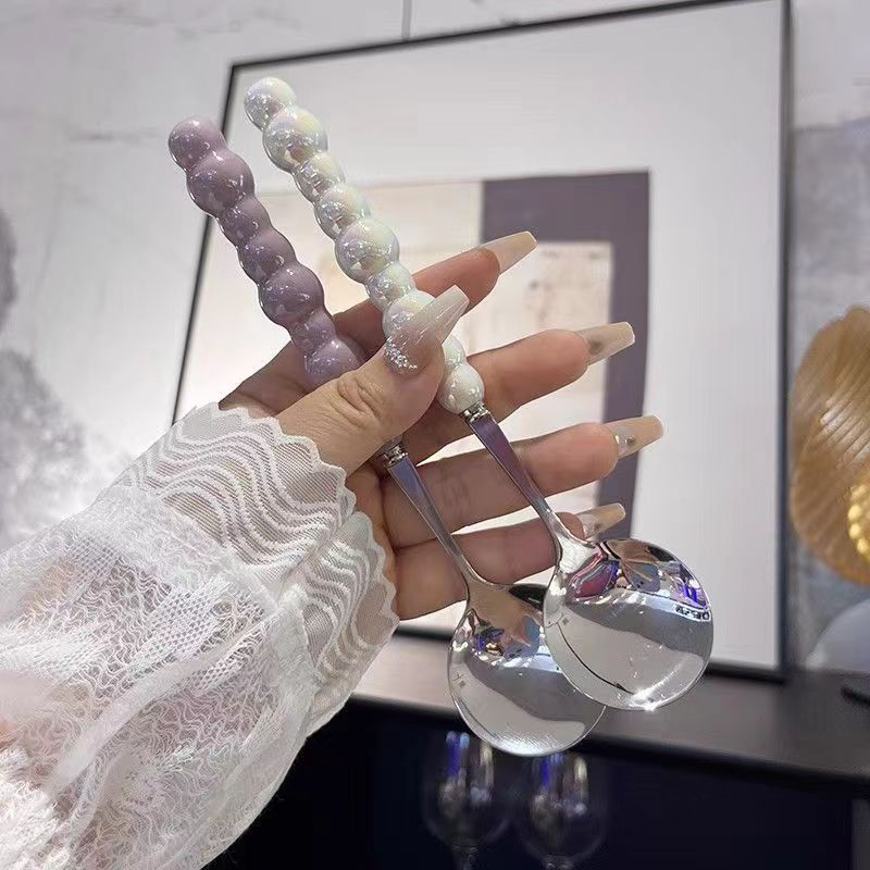 Pearl Handle Spoon Stainless S - Quirky Kitchen Gadgets 评论和价格