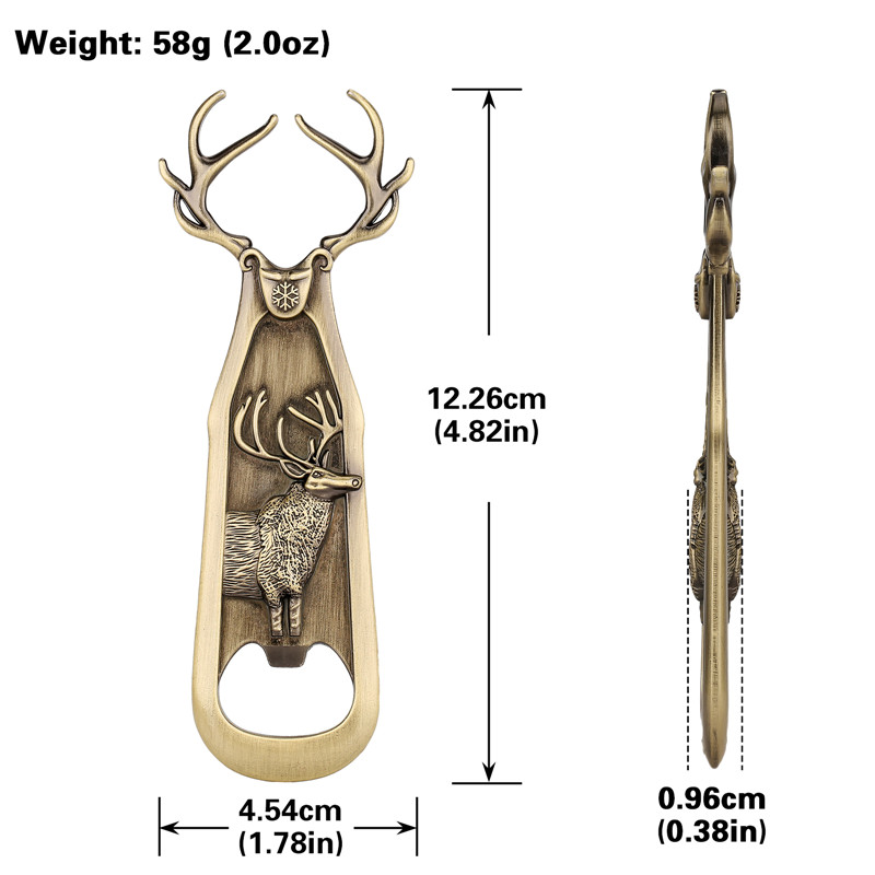 Retro Deer Reindeer Shape Beer - Kitchen Gadgets Club 评论和价格