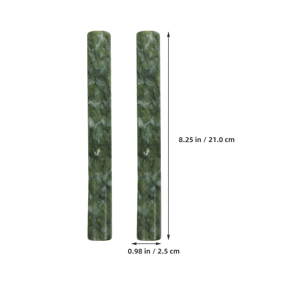 2Pcs Natural Stone Dough Rolle - Pizza Stone Baking 评论和价格