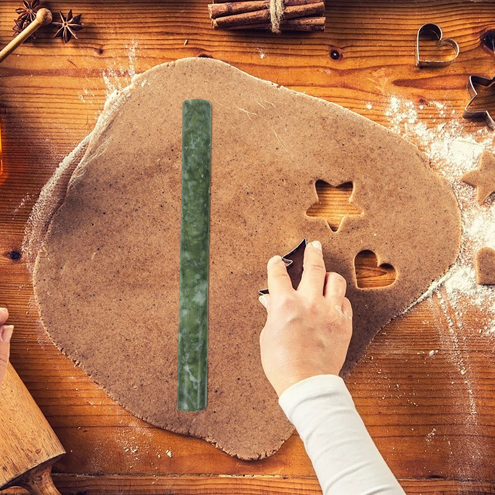 2Pcs Natural Stone Dough Rolle - Pizza Stone Baking 评论和价格