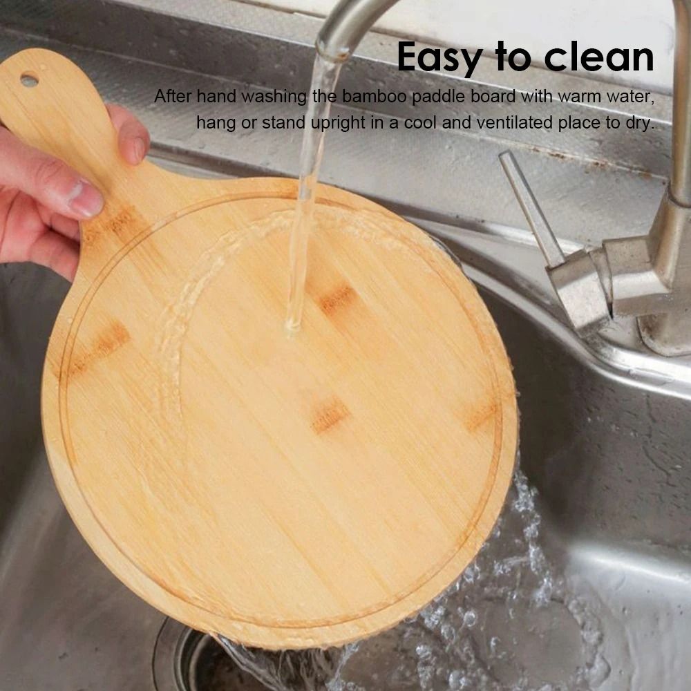 1Pcs Stone Cutting Bamboo Pizz - Pizza Stone Baking 评论和价格
